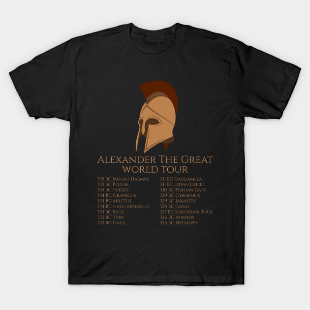 Ancient History Shirt - Alexander The Great World Tour Ancient History Shirt - Alexander The Great World Tour