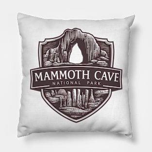 Retro Mammoth Cave National Park Pillow