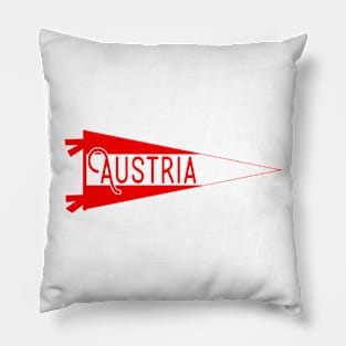 Austria Flag Pennant Pillow