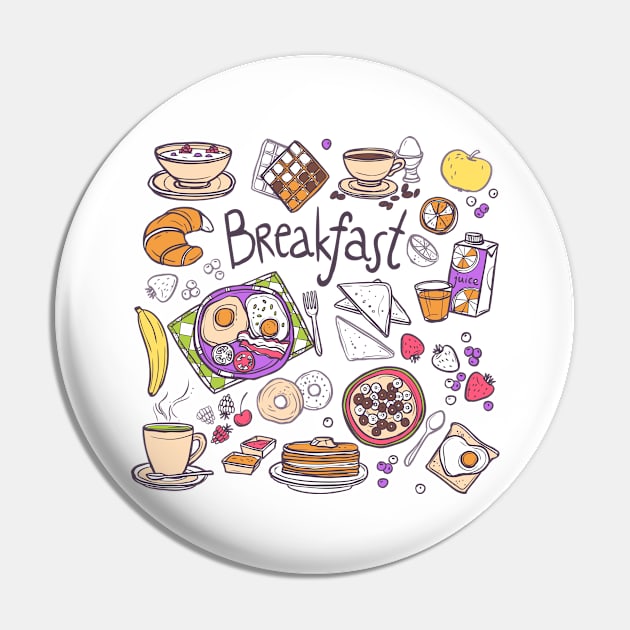 Breakfast Pin by Mako Design 