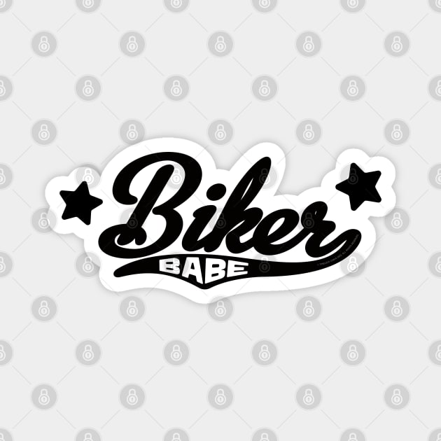 Biker Babe Design Magnet by Timeless Chaos
