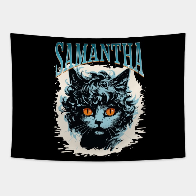 Samantha's Feline Charm Tapestry by Yendarg Productions