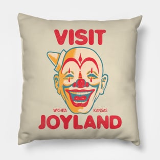 Visit Joyland Retro Defunct Amusement Park Wichita Kansas Pillow