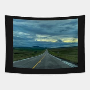 Long Stormy Road Tapestry