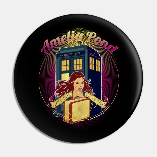 AMELIA POND THE GIRL WHO WAITED Pin by KARMADESIGNER T-SHIRT SHOP