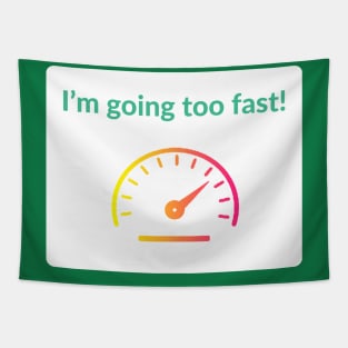 I'm Going Too Fast! PoGo Tapestry