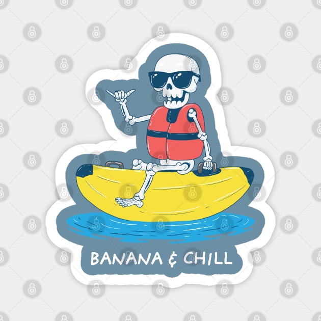 Chillin' Bones Magnet by GoshWow®