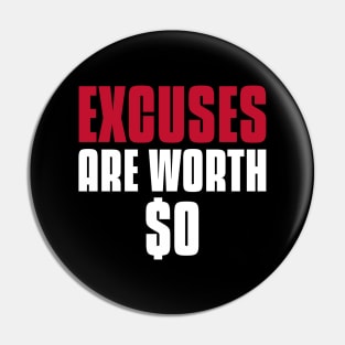 Excuses Are Worth $0 Investing Pin