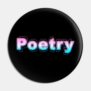 Poetry Pin