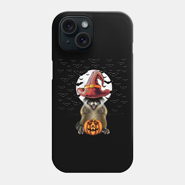 Raccoon Halloween Phone Case by Artardishop