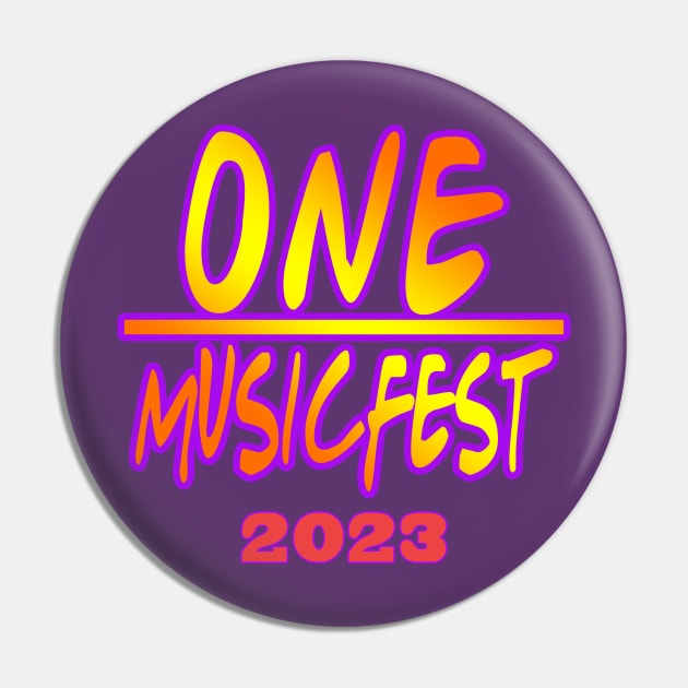 One Music Fest Pin by WordsFactory