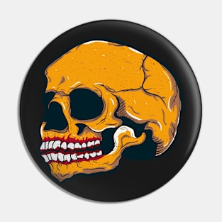 Smiling skull Pin