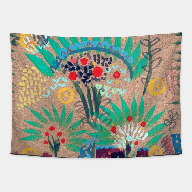 Palm Garden 1 Tapestry by Sylke Gande