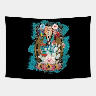 Western Boho Cactus Tapestry