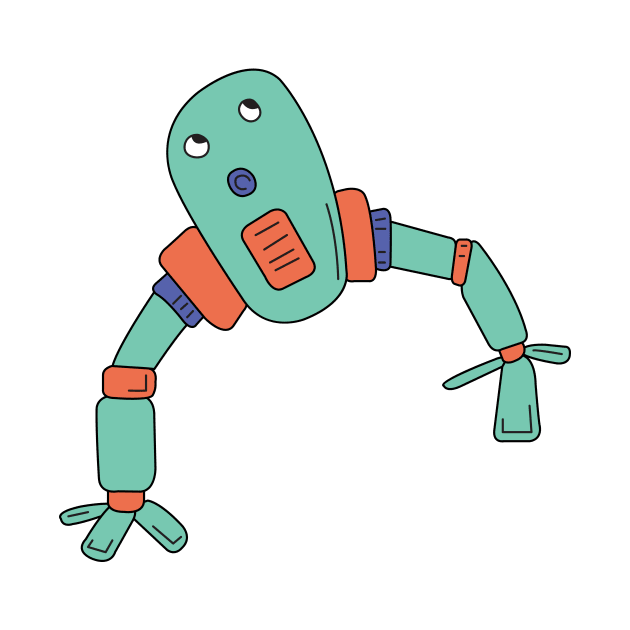 Green robot by now83