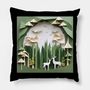 Origami Forest Pillow