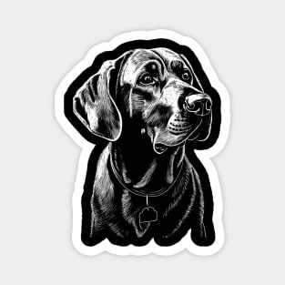 Adorable Black Lab Dog Illustration - Perfect Gift for Dog Lovers Magnet