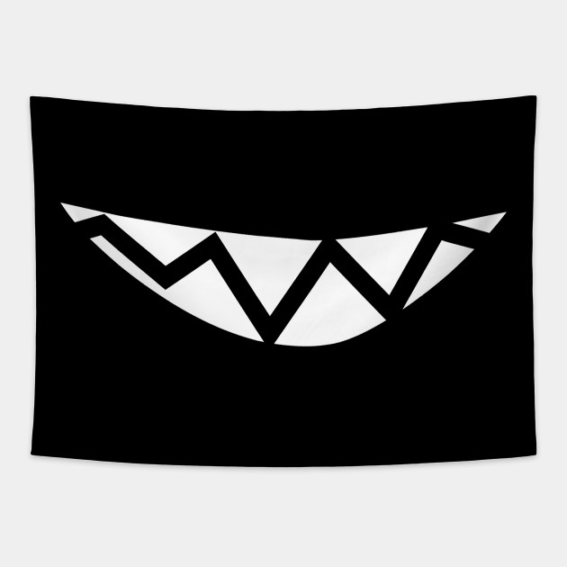 Anime Sharp Teeth Smile - Anime - Tapestry | TeePublic Anime Sharp Teeth Smile - Anime - Tapestry | TeePublic