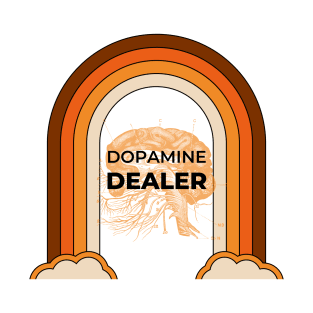 Dopamine Dealer (retro rainbow) T-Shirt