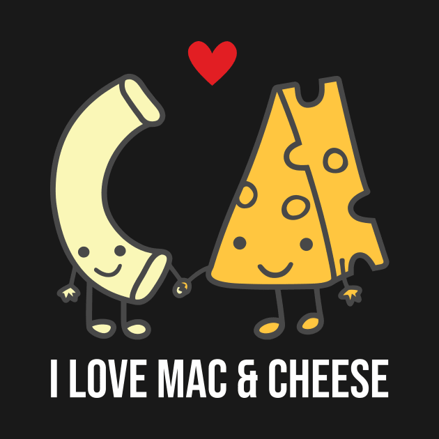 I Love Macaroni and Cheese Funny by Hobbs Text Art