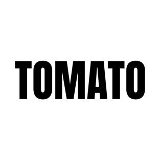 Tomato Word - Simple Bold Text T-Shirt