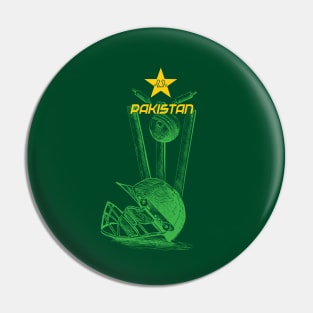 Pakistan Cricket Fan Memorabilia Pin