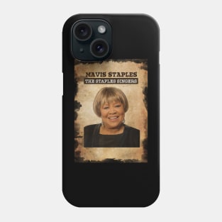 Vintage Old Paper 80s Style Mavis Staples Phone Case