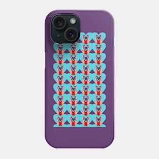 Geese in Heart Pattern With  Variations Phone Case