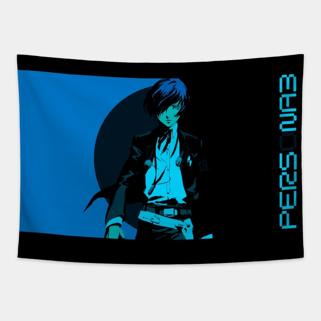 Makoto Yuki Minato Arisato Persona 3 Tapestry by PhilipArnaudov