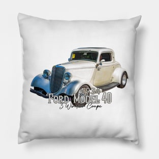 1934 Ford Model 40 3 Window Coupe Pillow