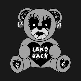 Black Metal Land Back Teddy Bear T-Shirt