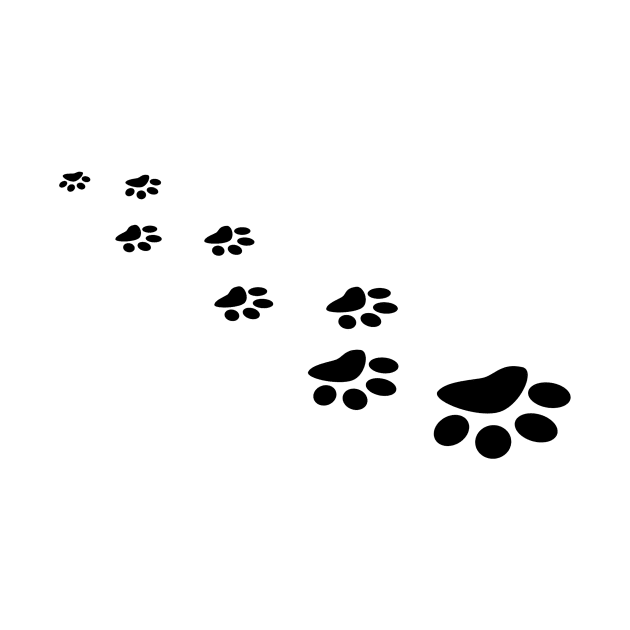 Image: Animal paw prints (black) by itemful