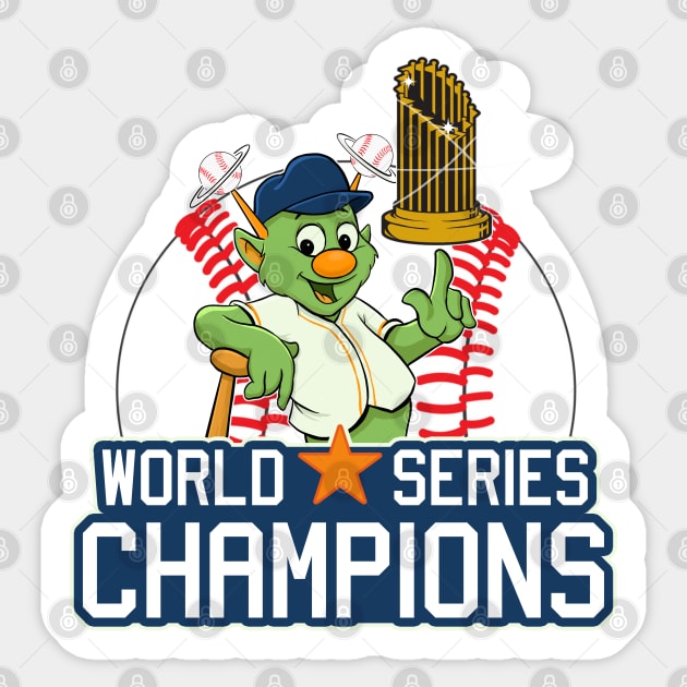 Houston Astros Orbit Cartoon MLB 2022 World Series Champions