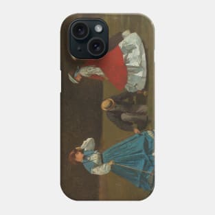 Croquet Scene by Winslow Homer Phone Case