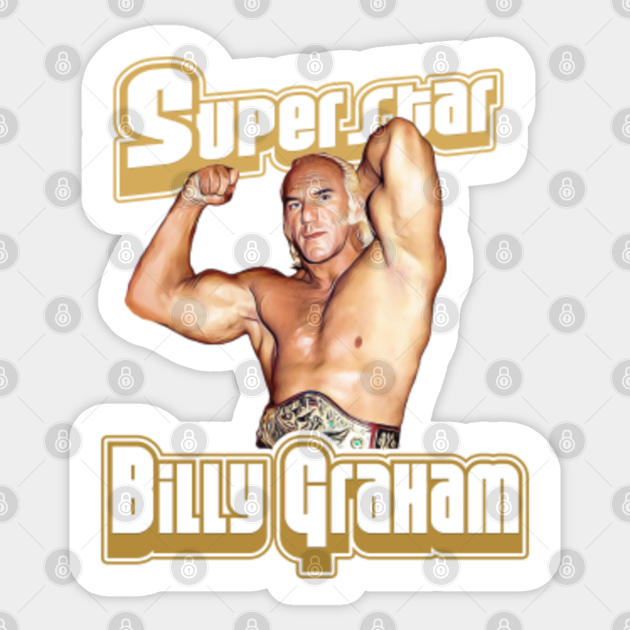 Superstar Billy Graham Vintage Wrestling Aufkleber Teepublic De