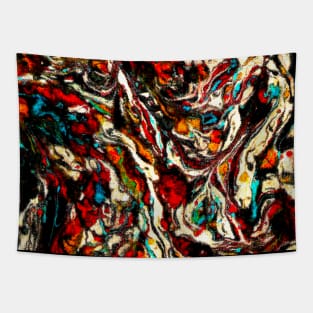 Abstract marble texture textile digital design Tapestry