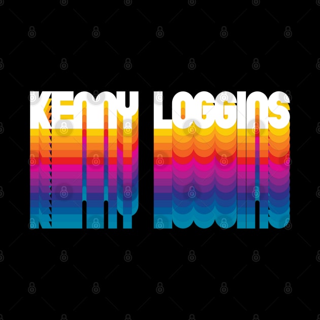 Retro Kenny Proud Personalized Loggins Name Gift Retro Rainbow Style by Time Travel Style