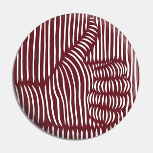 Thumps Up - Cool Striped Design Artwork Pin