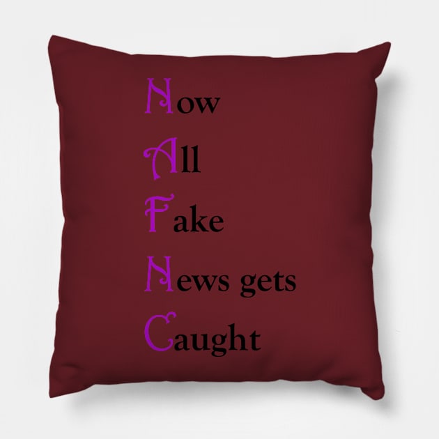 Fake News Get Caught Pillow by PGMcast