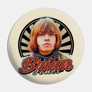 Vintage 80s Brian Jones Pin