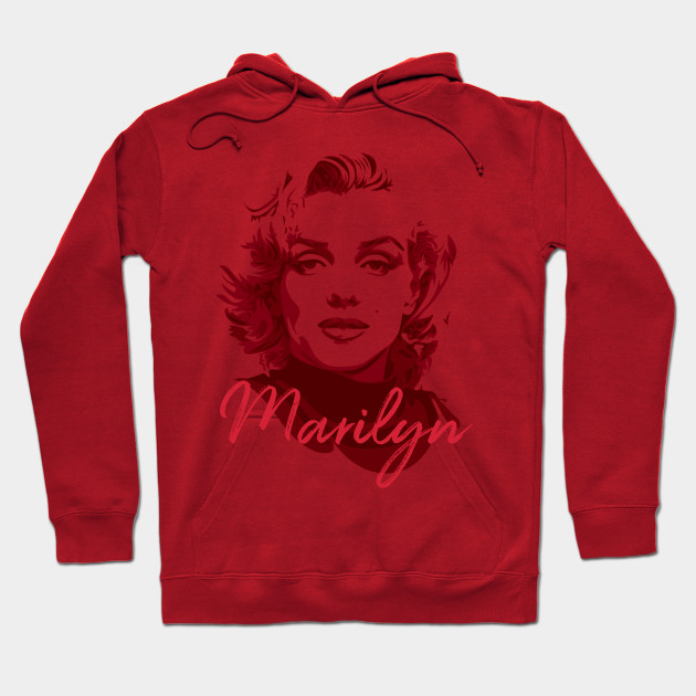 red marilyn monroe hoodie