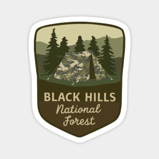 Black Hills National Forest Camping Badge Magnet