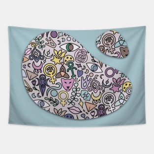 Feminist Blob and All-Over Print Tapestry