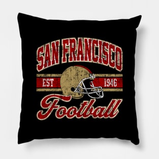 Vintage Style 49ers San Francisco Football Pillow