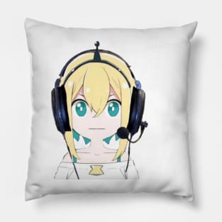 Pikamee Amano with Headphones Pillow