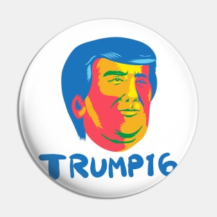 Donald Trump 2016 President Cartoon Pin