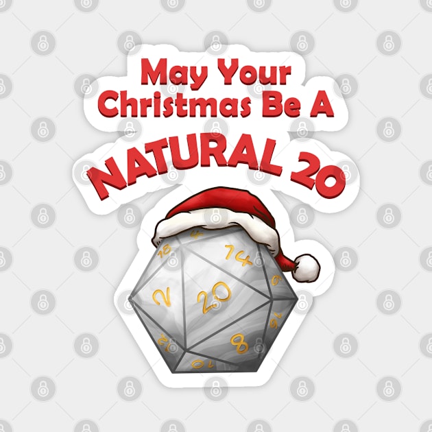 May Your Christmas Be A Natural 20 Magnet by Takeda_Art