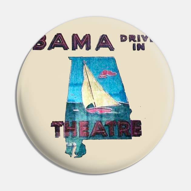 Bama Drive-In Movie Theatre Pin by GeekGiftGallery