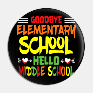 GOODBYE ELEMENTARY SCHOOL COLORED Pin