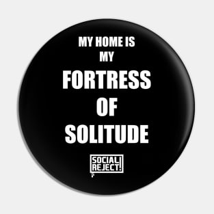 Fortress Of Solitude (White) Pin